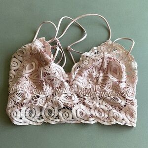 Lace Bralette in Pink
